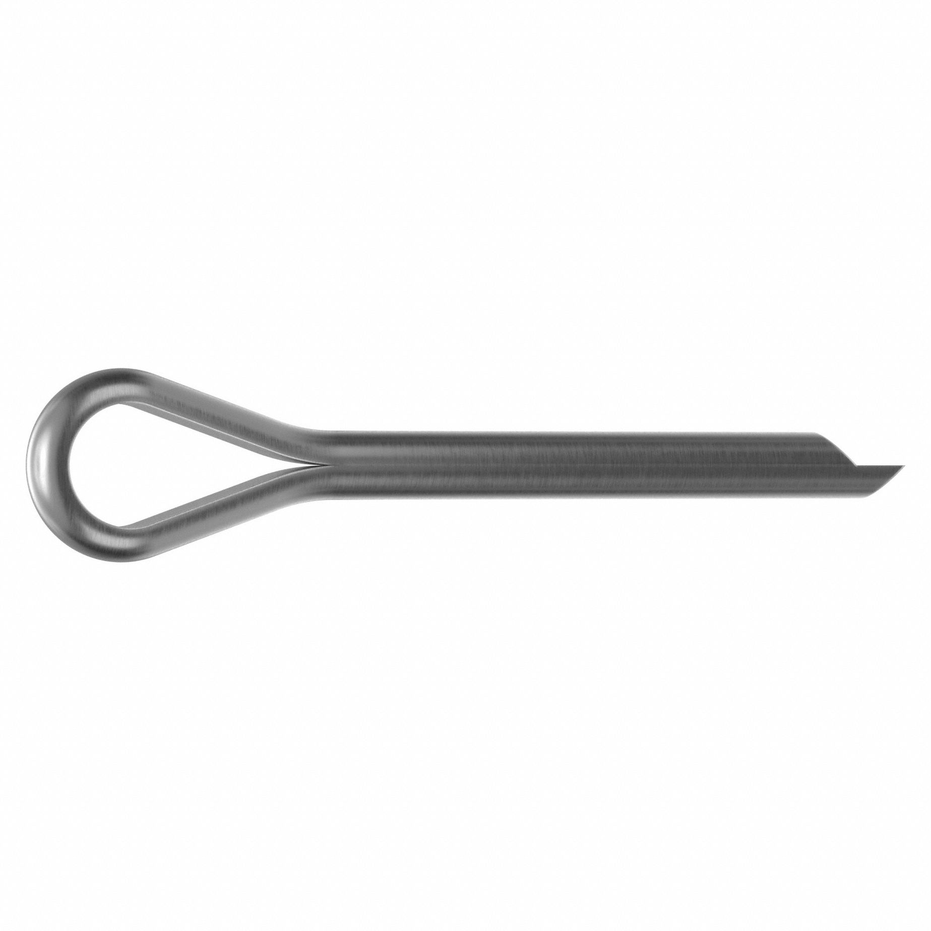 COTTER PIN, 1/16 IN DIA, 0.55 IN L, EXTENDED PRONG, INCH, 18-8, PLAIN FINISH, 100 PK