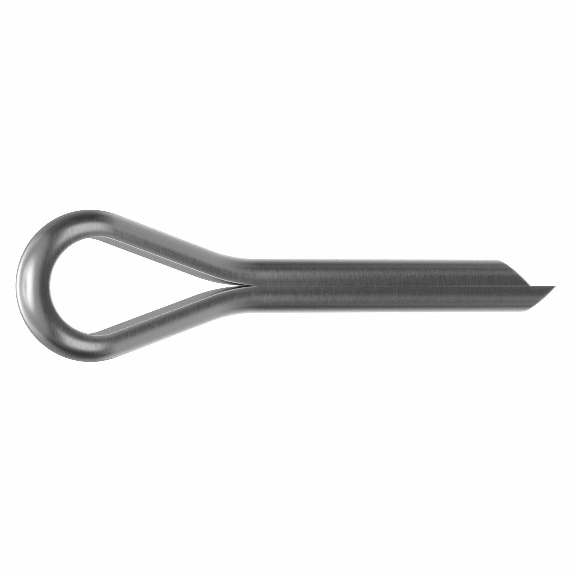Cotter Pin, 3/32 in dia, 0.55 in L, PK100: Extended Prong, Inch, 3/32 in Pin Dia, 18-8, Plain, 100 PK