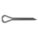 COTTER PIN, ⅛ IN DIA, 1 1/10 IN L, EXTENDED PRONG, INCH, ⅛ IN DIA, 18-8, PLAIN FINISH, 100 PK