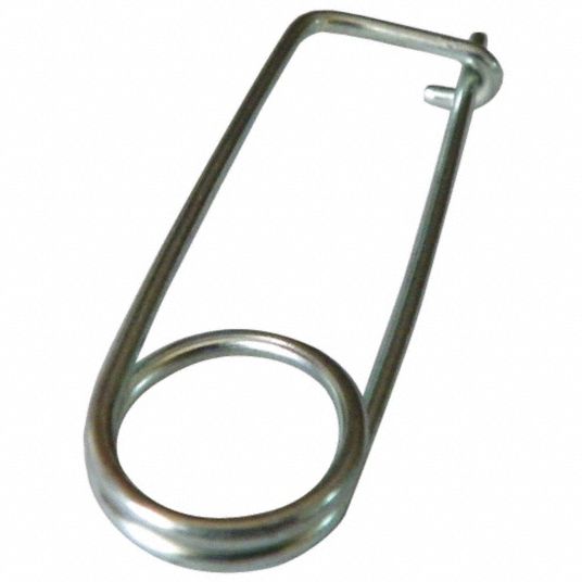 FABORY Safety Pin, Coiled Tension, Steel, Spring Steel, Zinc Plated, 5/