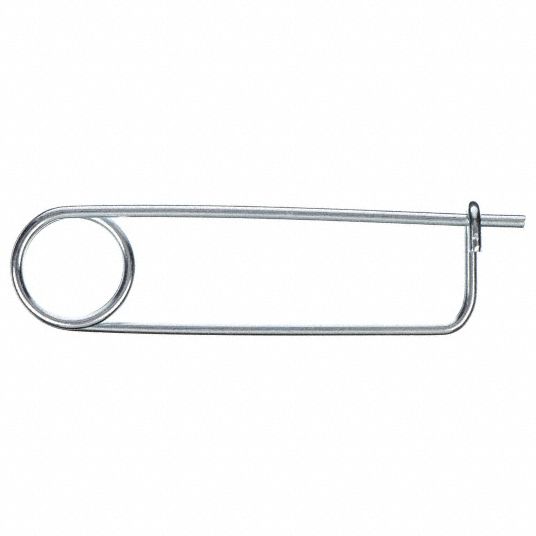 Safety Pin Coiled Tension 1/8 x 1-1/2 HD Stainless Steel