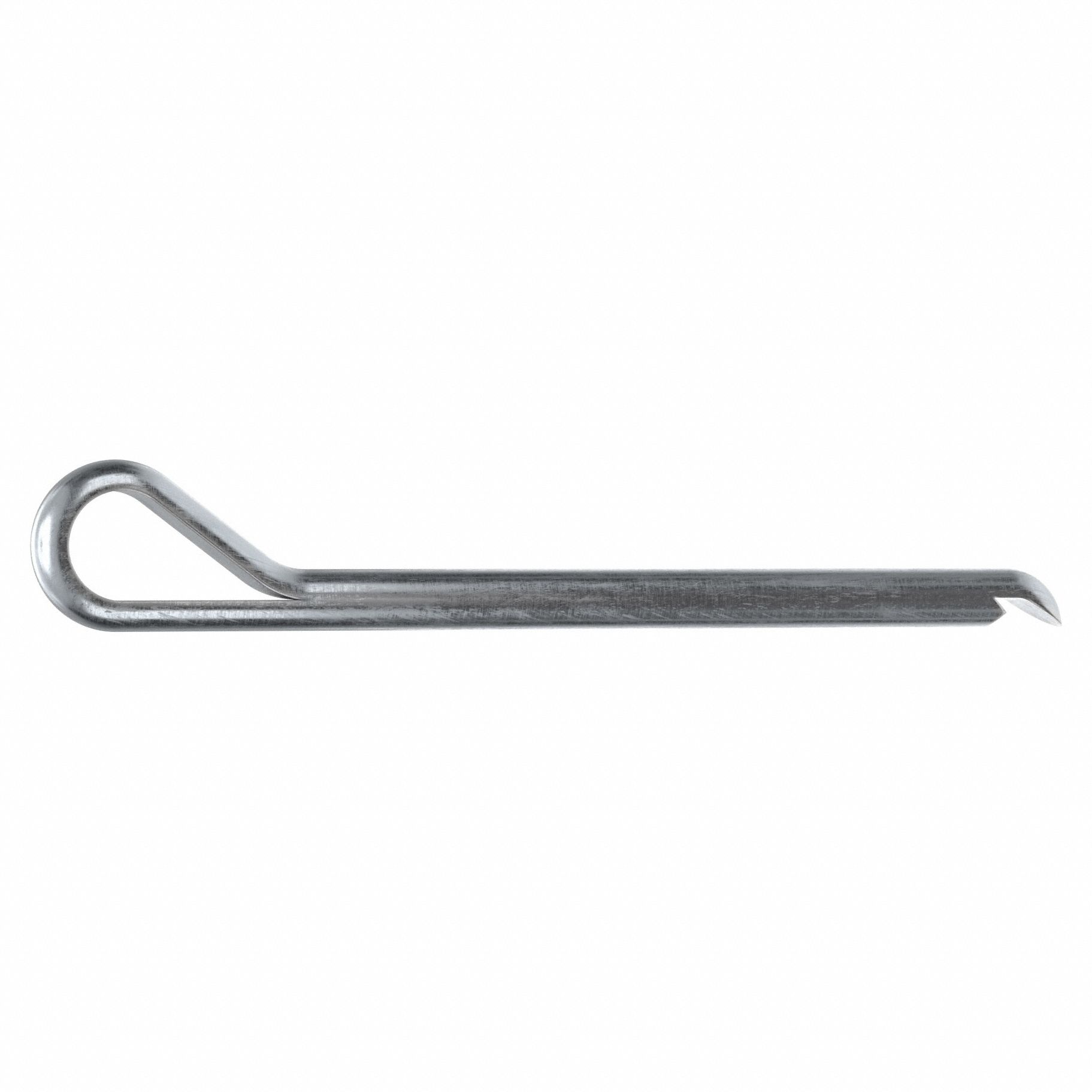 COTTER PIN, 3/32 IN DIAMETER, 1¼ IN L, EXTENDED PRONG, INCH, STEEL, 1008, 100 PK