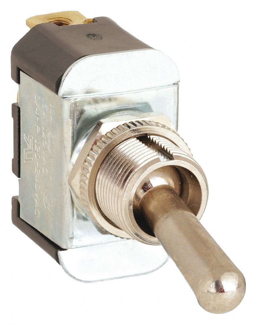 TOGGLE SWITCH, 3 POSITION, 2 CONNECTIONS, SPST, SCREW TERMINALS CONNECTION