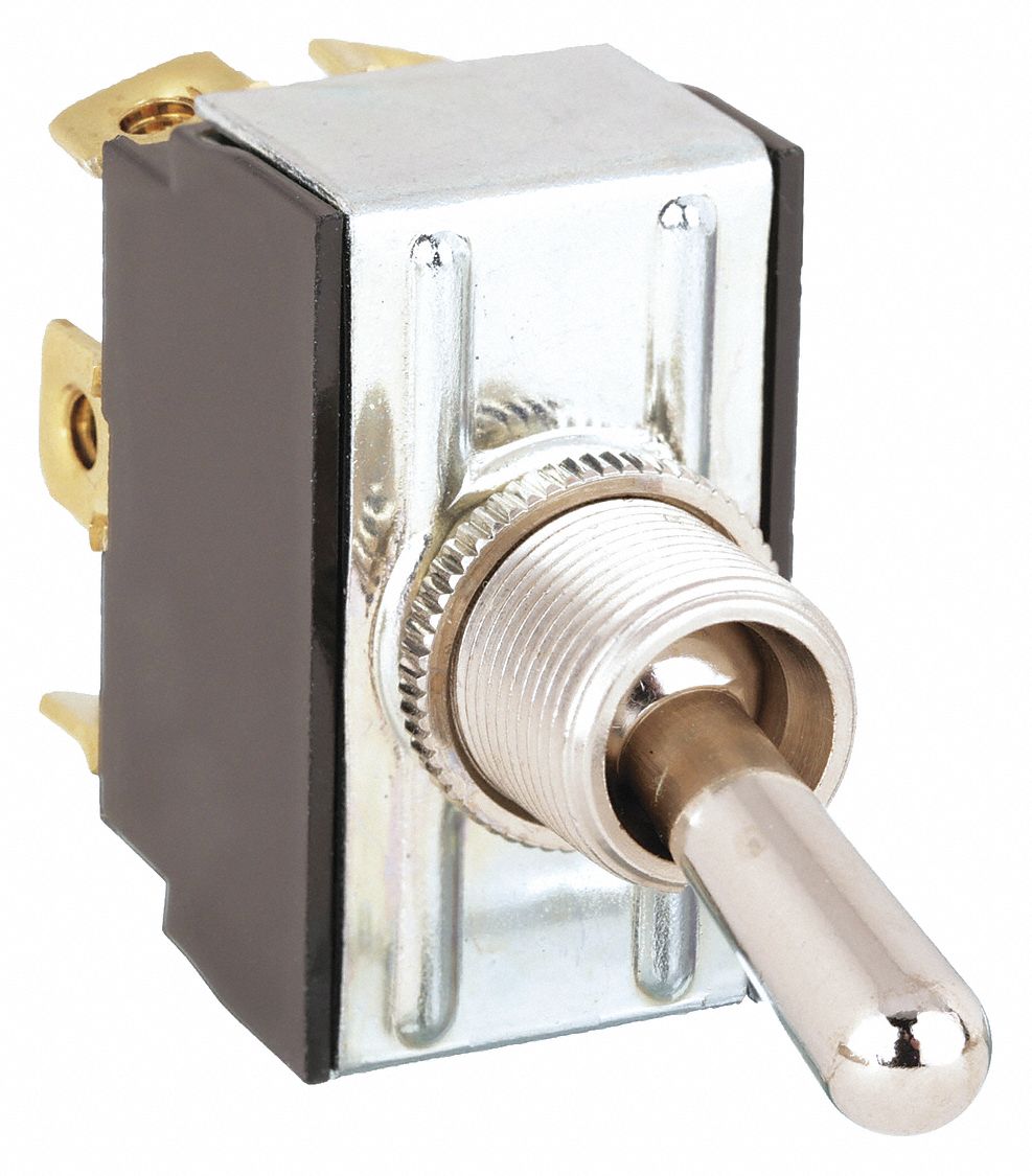 TOGGLE SWITCH, 3 POSITION, 6 CONNECTIONS, DPDT, SCREW TERMINALS CONNECTION