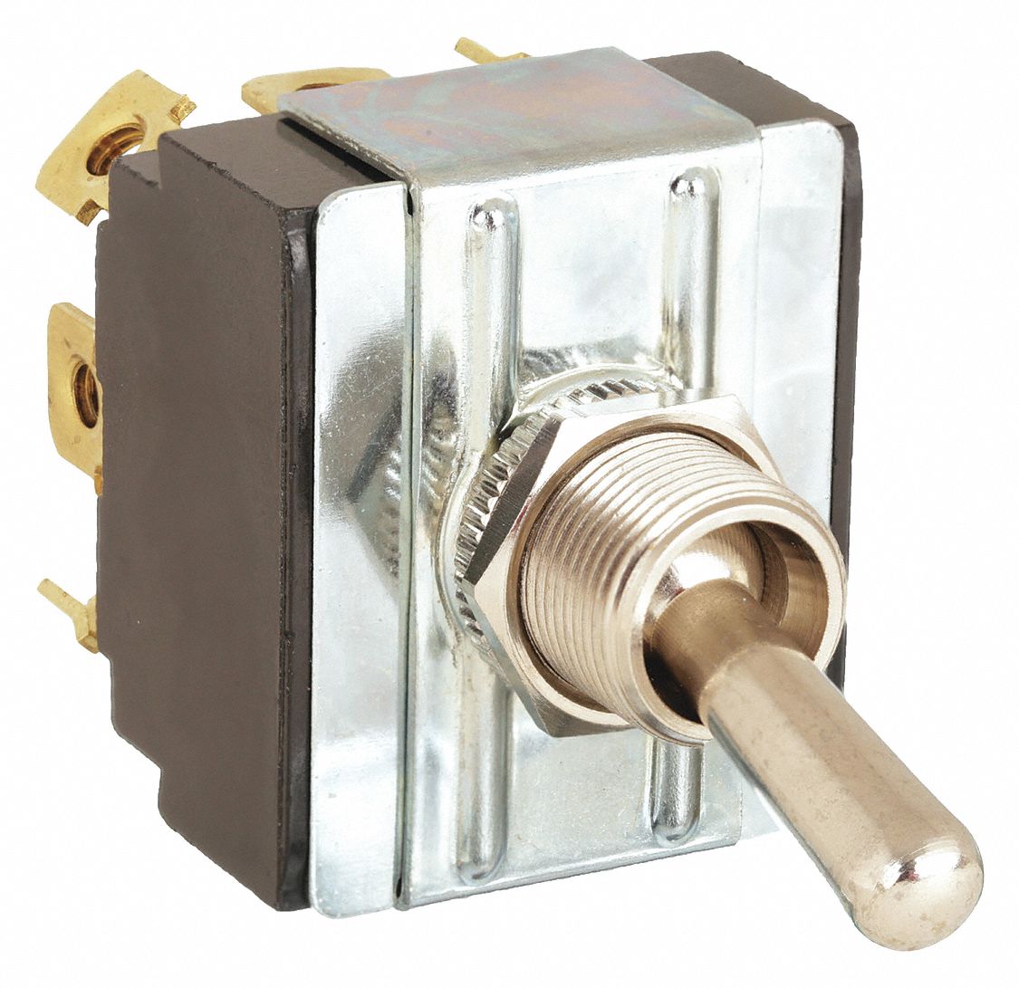 TOGGLE SWITCH, 3 POSITION, 9 CONNECTIONS, 3PDT, SCREW TERMINALS CONNECTION