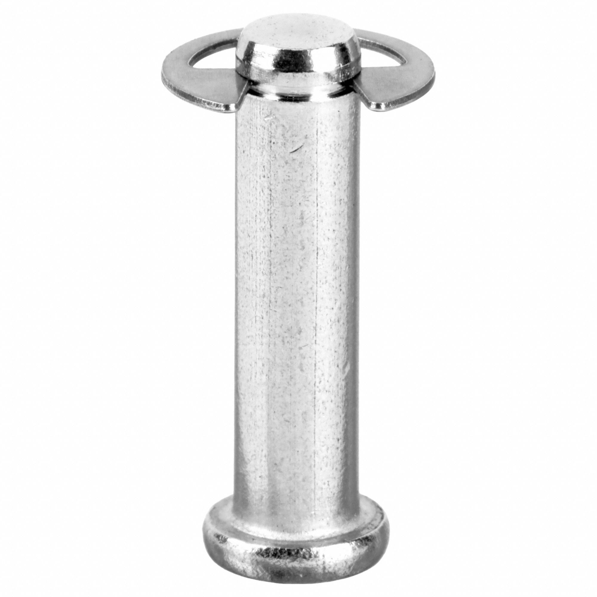 Clevis Pin, 1 in L, SS 0.25 in dia: Inch, 1/4 in Pin Dia, 1 in Shank Lg, Grooved Clevis Pin, 18-8