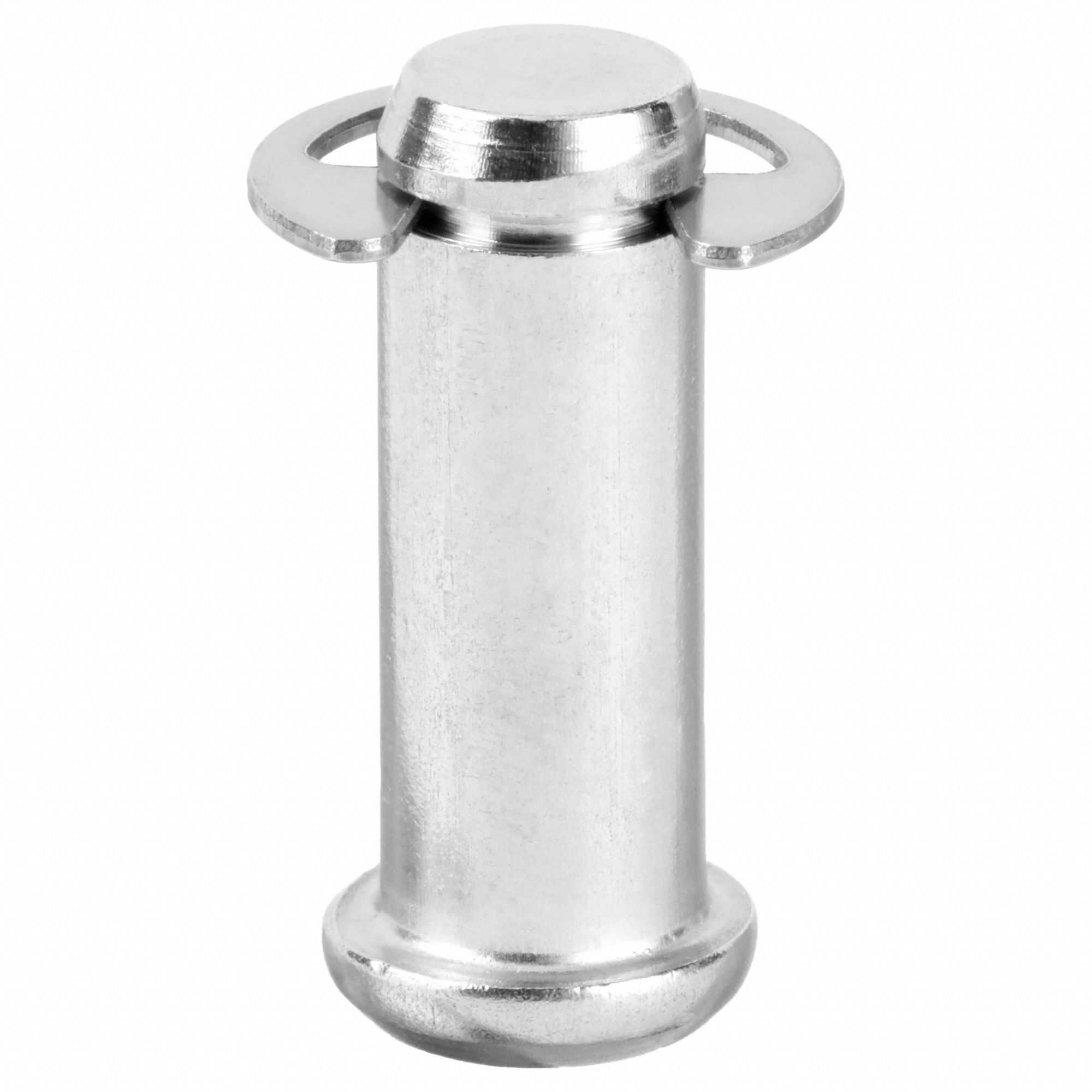 Clevis Pin, 1 in L, SS 3/8 in dia: Inch, 3/8 in Pin Dia, 1 in Shank Lg, Grooved Clevis Pin, 18-8