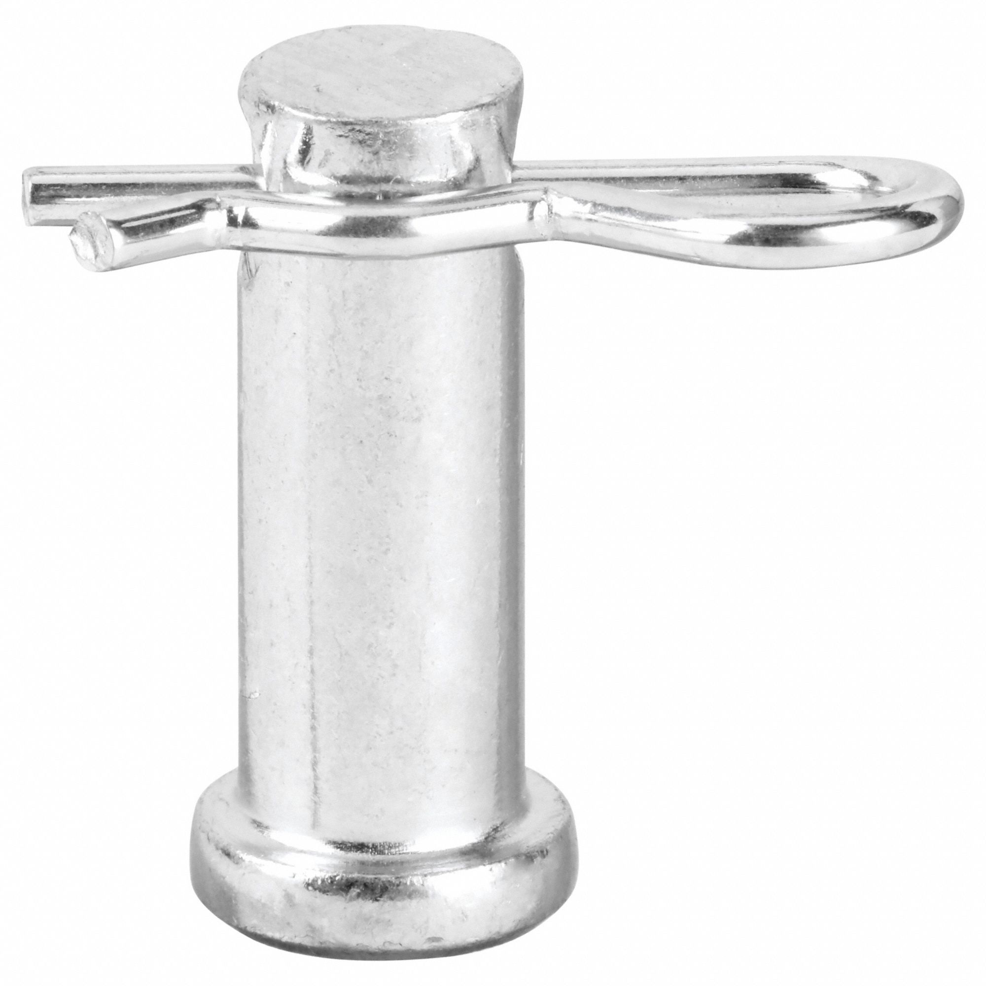 Clevis Pin, 1 in L, Steel 0.375 in dia, PK5: Inch, 3/8 in Pin Dia, 1 in Shank Lg, Std Clevis Pin, 5 PK