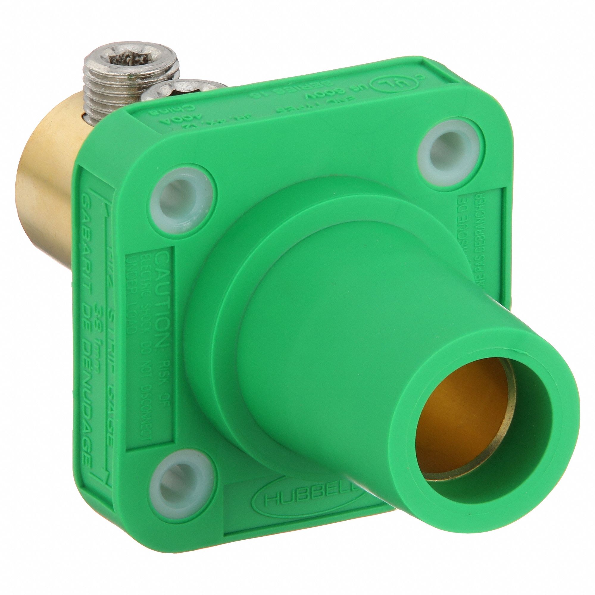 HUBBELL WIRING DEVICE-KELLEMS RECEPTACLE, FOR MALE PLUGS, 400 A ...