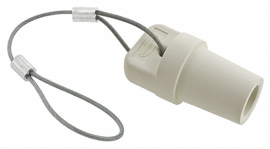 2XB64 - Cap White 300/400 Amp Male Single Pole