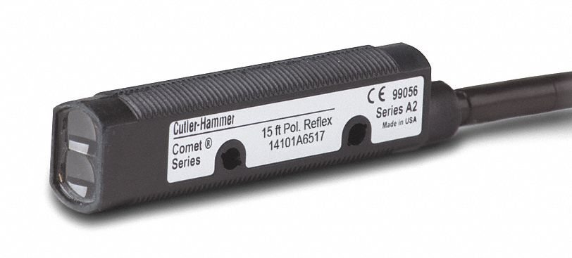 Photoelectric Sensor: M18 Threaded, Non-Terminated Cable, 10-30V DC, NPN and PNP, 2 m