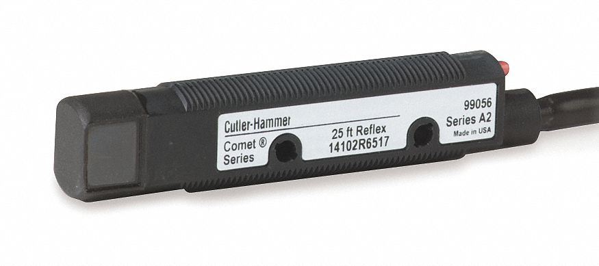 Photoelectric Sensor: M18 Threaded, Non-Terminated Cable, 10-30V DC, NPN and PNP, 2 m