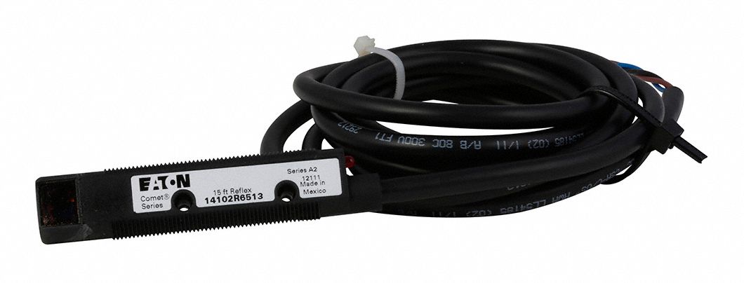 Photoelectric Sensor: M18 Threaded, Non-Terminated Cable, 20-264V AC & 15-30V DC, NPN, 2 m