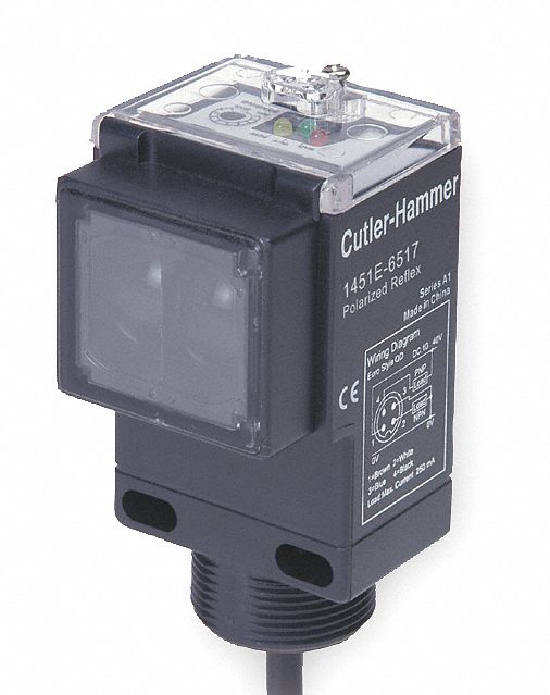 Photoelectric Sensor: Non-Terminated Cable, 10-40V DC, NPN and PNP, 2 m