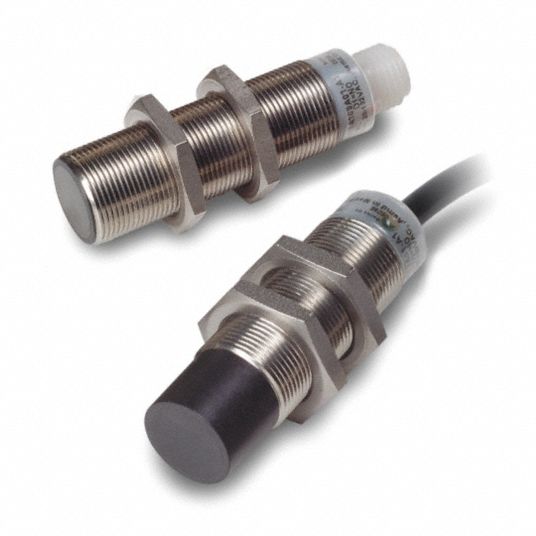 Cylindrical Proximity Sensor: 20 to 132V AC, 30 Hz Proximity Sensor Op  Freq, 2 Wire, Metal, Shielded