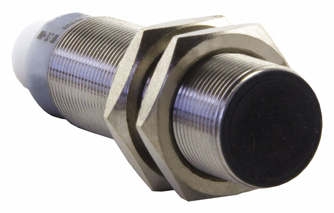 Inductive Cylindrical Proximity Sensor: Built-in Connector, Unshielded, 3 Wires, 4 - Pin M12