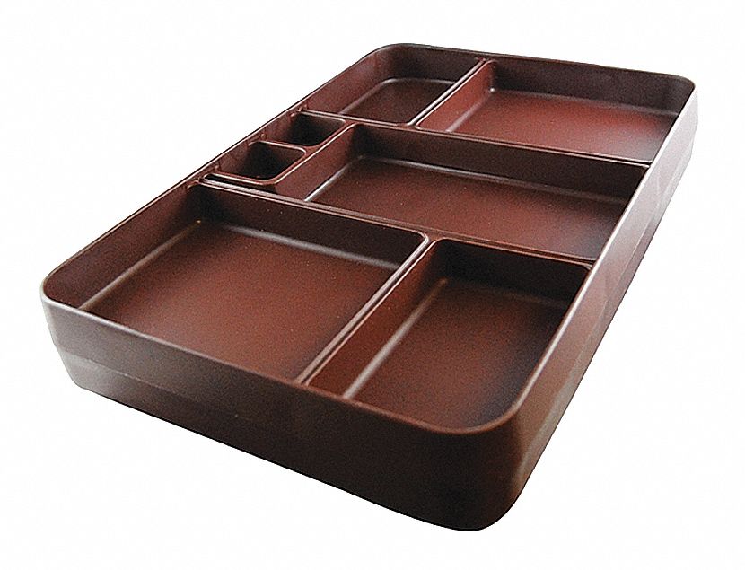 X-TRAY,14 1/4 IN L,BROWN,PK10