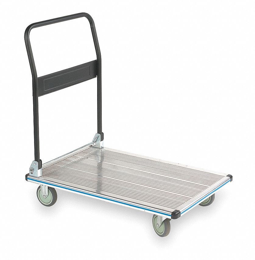 Folding Handle Platform Truck, 330 lb Load Capacity Grainger