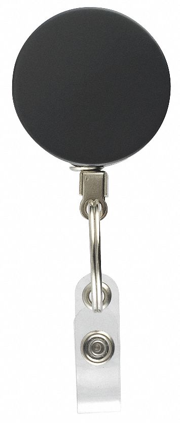 RETRACTABLE REEL W CLAMP,SILVER