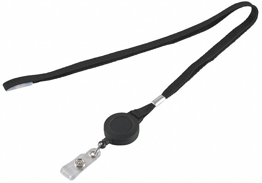 FLAT NECK CORD AND REEL,BLACK