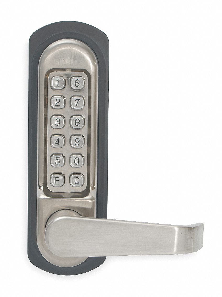 2XKT4 - D0001 Push Button Lock Passage Satin Stainless
