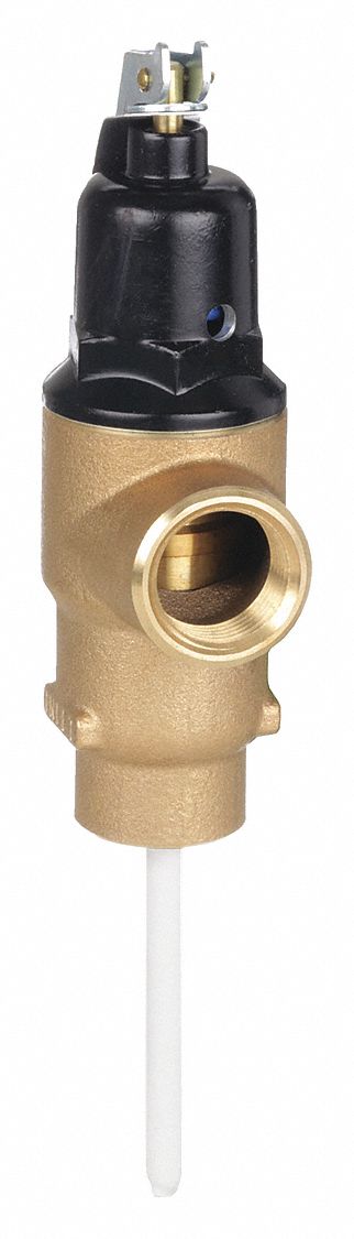 TEMPERATURE AND PRESSURE RELIEF VALVE: SECTION IV ASME SECTION, FNPT X FNPT, BRASS