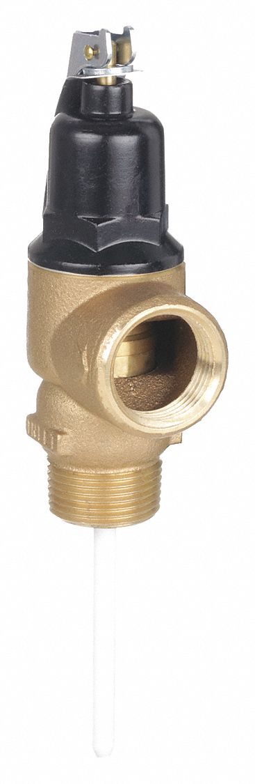 TEMPERATURE AND PRESSURE RELIEF VALVE: SECTION IV ASME SECTION, MNPT X FNPT, BRASS