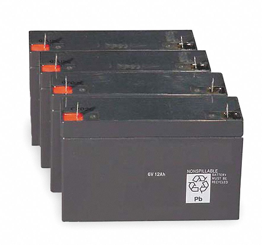 BATTERY, IND12100, SEALED LEAD ACID, 12 V VOLT, 24 AH BATTERY CAPACITY, 6 IN H