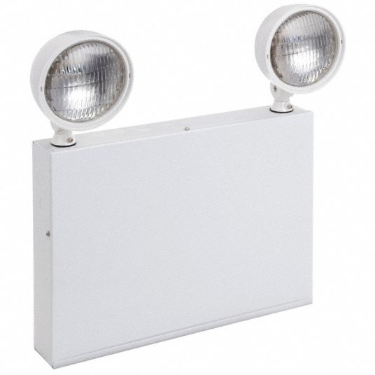 Lithonia Lighting New York Approved 2-Head White Steel Emergency