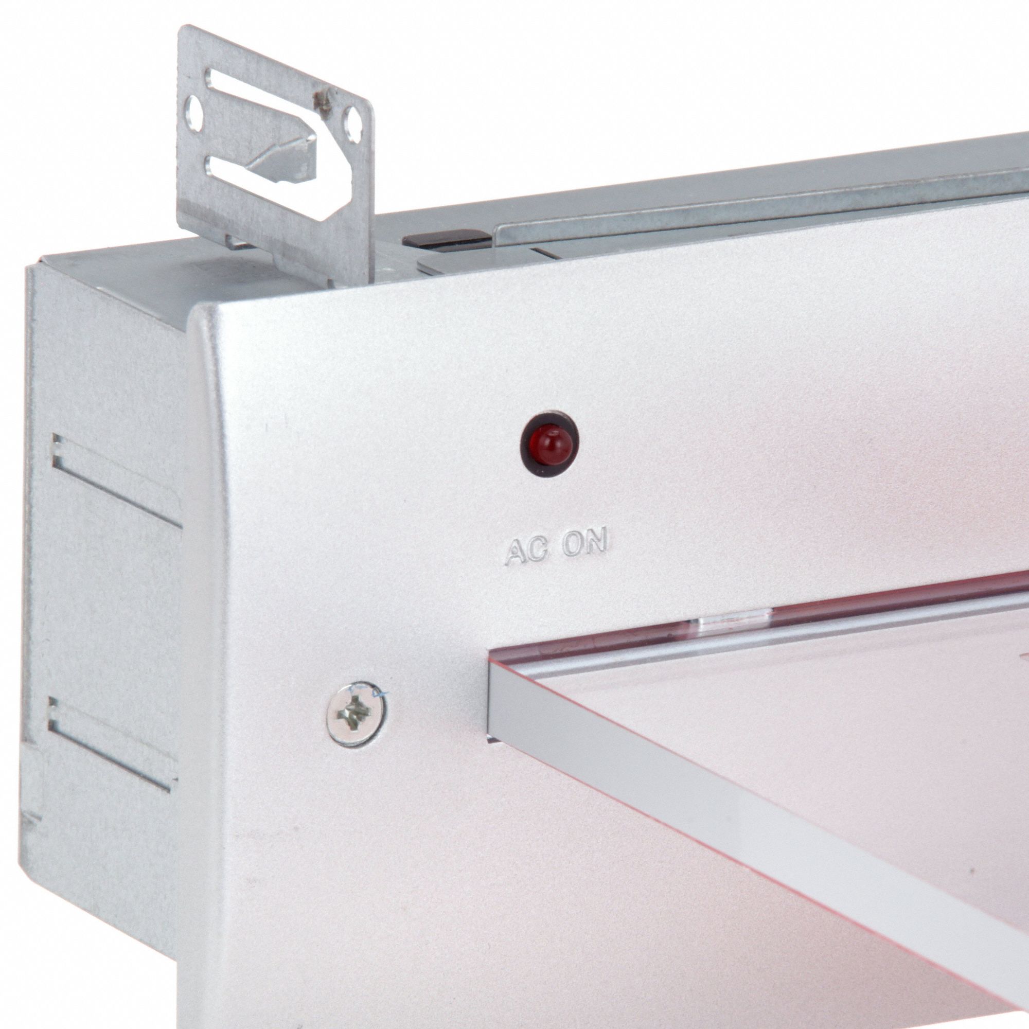 LITHONIA LIGHTING Edgelit Exit Sign 1 Faces, Red, Aluminum, Universal