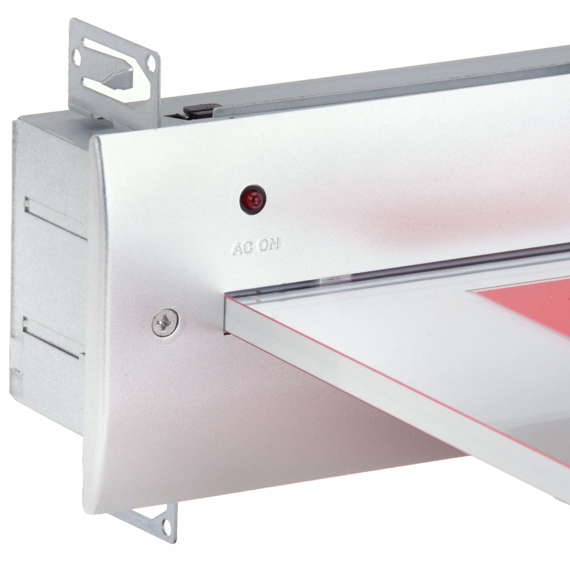 LITHONIA LIGHTING Edgelit Exit Sign 2 Faces, Red, Aluminum, Universal