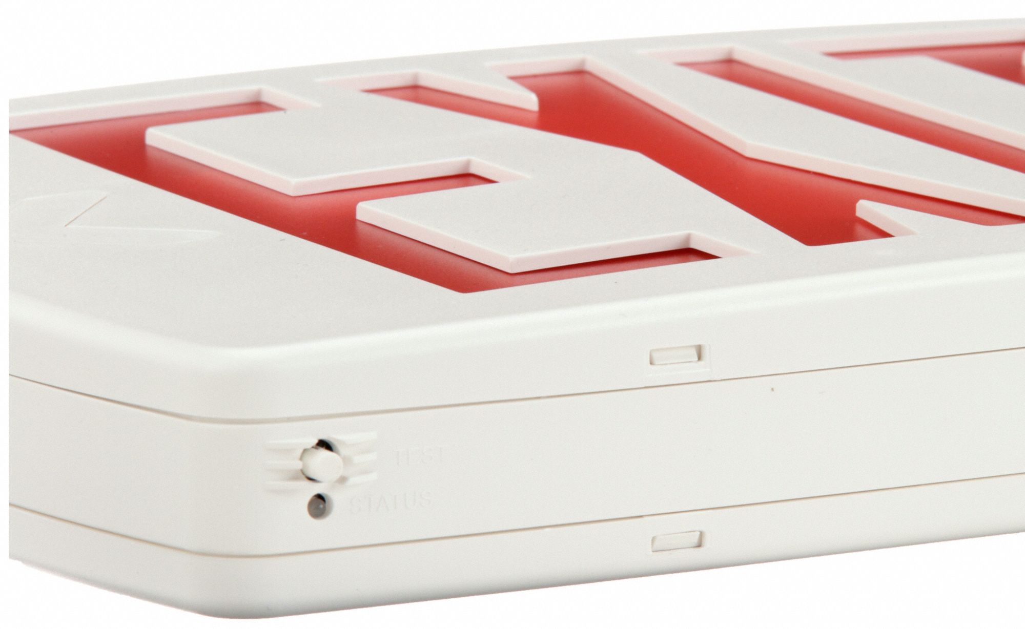 LITHONIA LIGHTING Exit Sign Emergency Battery Backup, LED, White, Red, 1 Faces, Ceiling, Nickel