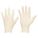 DISPOSABLE GLOVES, FOOD-GRADE, M (8), 5 MIL, POWDER-FREE, LATEX, GRAIN, 100 PK