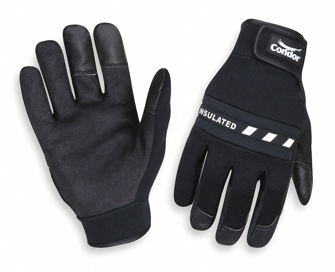 2XRU4 - Cold Protection Gloves 2XL Black PR