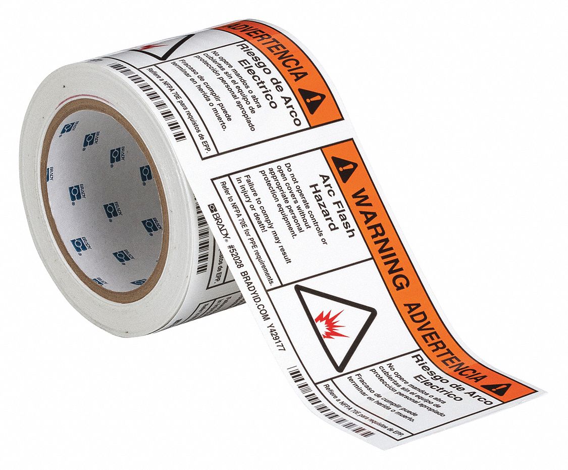 Polyester, Adhesive Sign Mounting, Label - 2XU76|52028 - Grainger