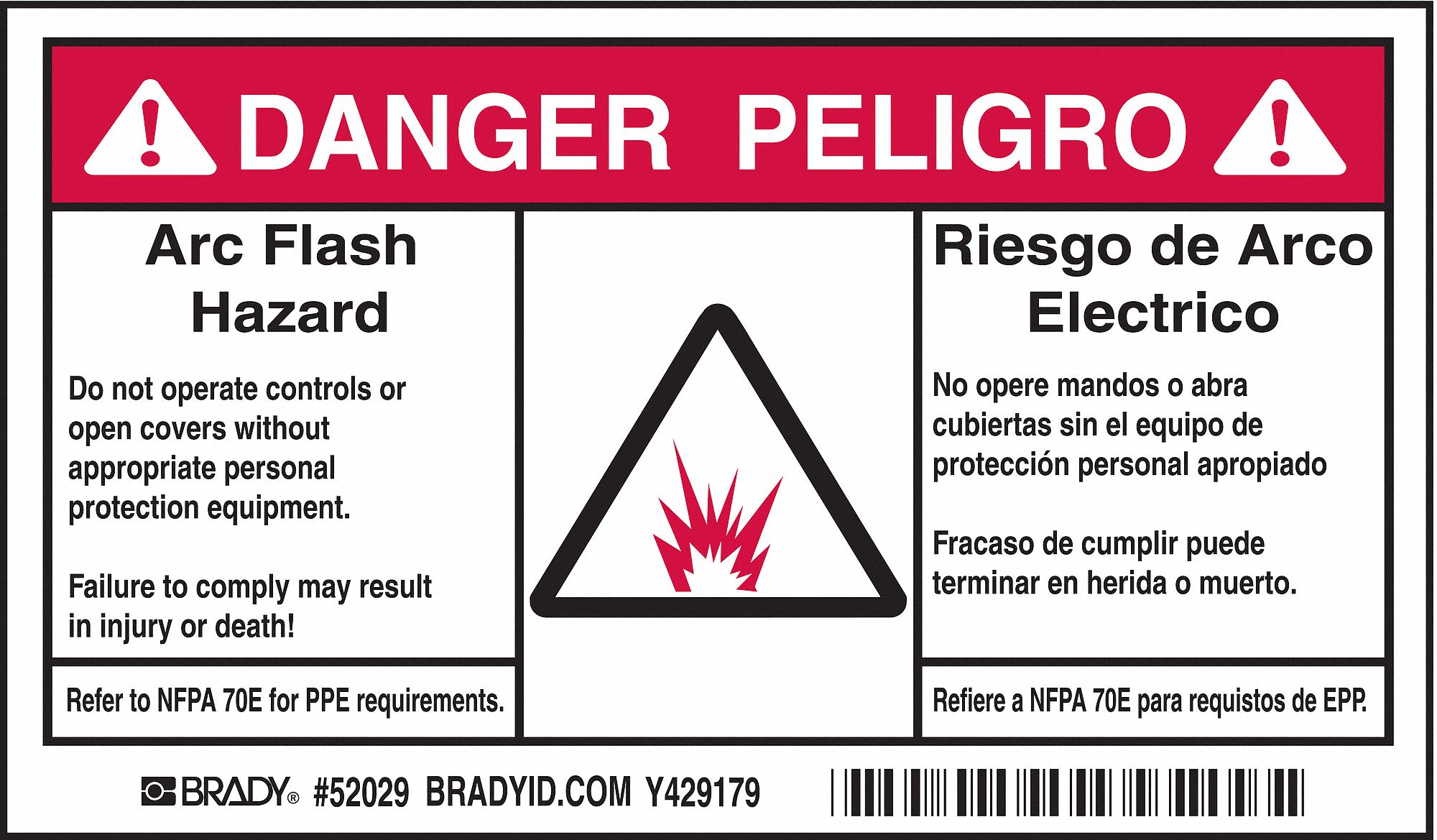 Label: Polyester, Adhesive Sign Mounting, 3 1/2 in x 6 in Nominal Sign Size, 0.01 in Thick, 100 PK