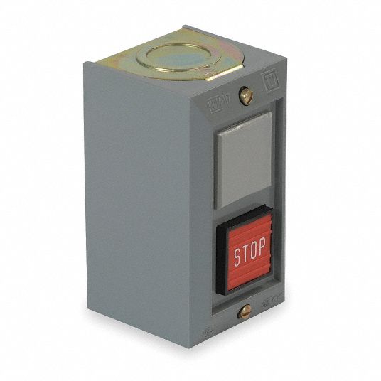 SQUARE D Push Button Control Station, 1NC, Stop, Push Button, Number of