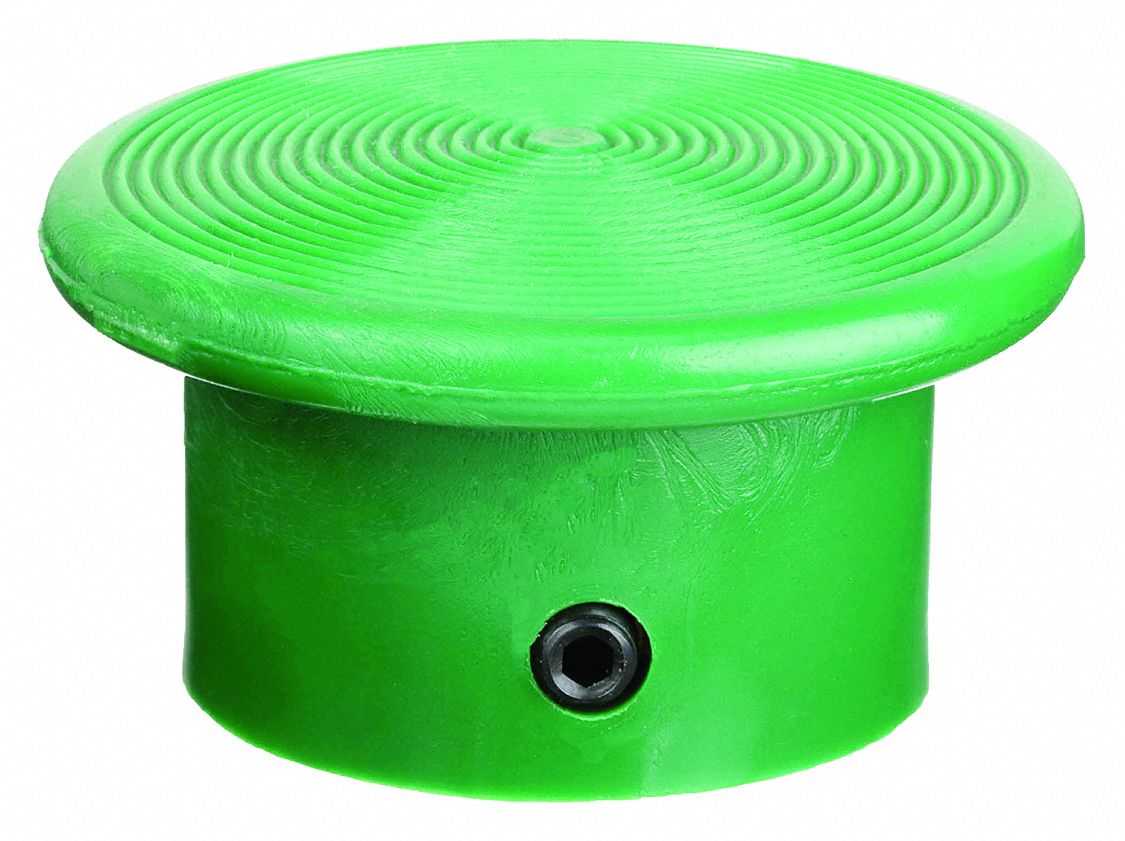 TÊTE BOMBÉE, À VISSER, TAILLE DE MONTAGE 30 MM, VERT