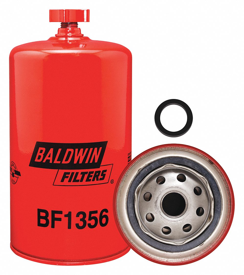 BALDWIN FILTERS Fuel Filter, SpinOn Filter Design 2XVX7BF1356