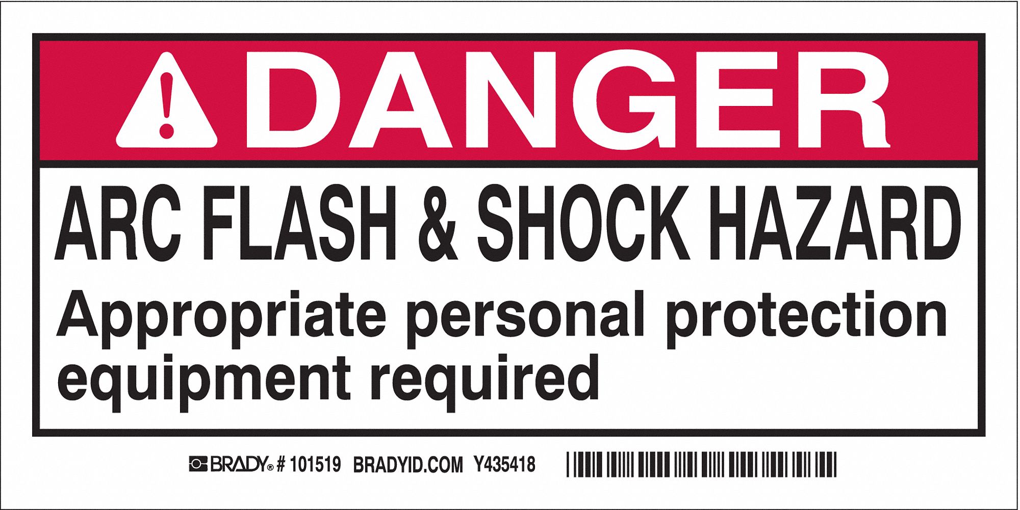 Label, 2 in x 4 in, Polyester, PK10