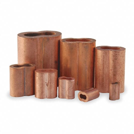 TIE DOWN ENGINEERING Wire Rope Sleeve, For Wire Rope Dia. 3/16 in