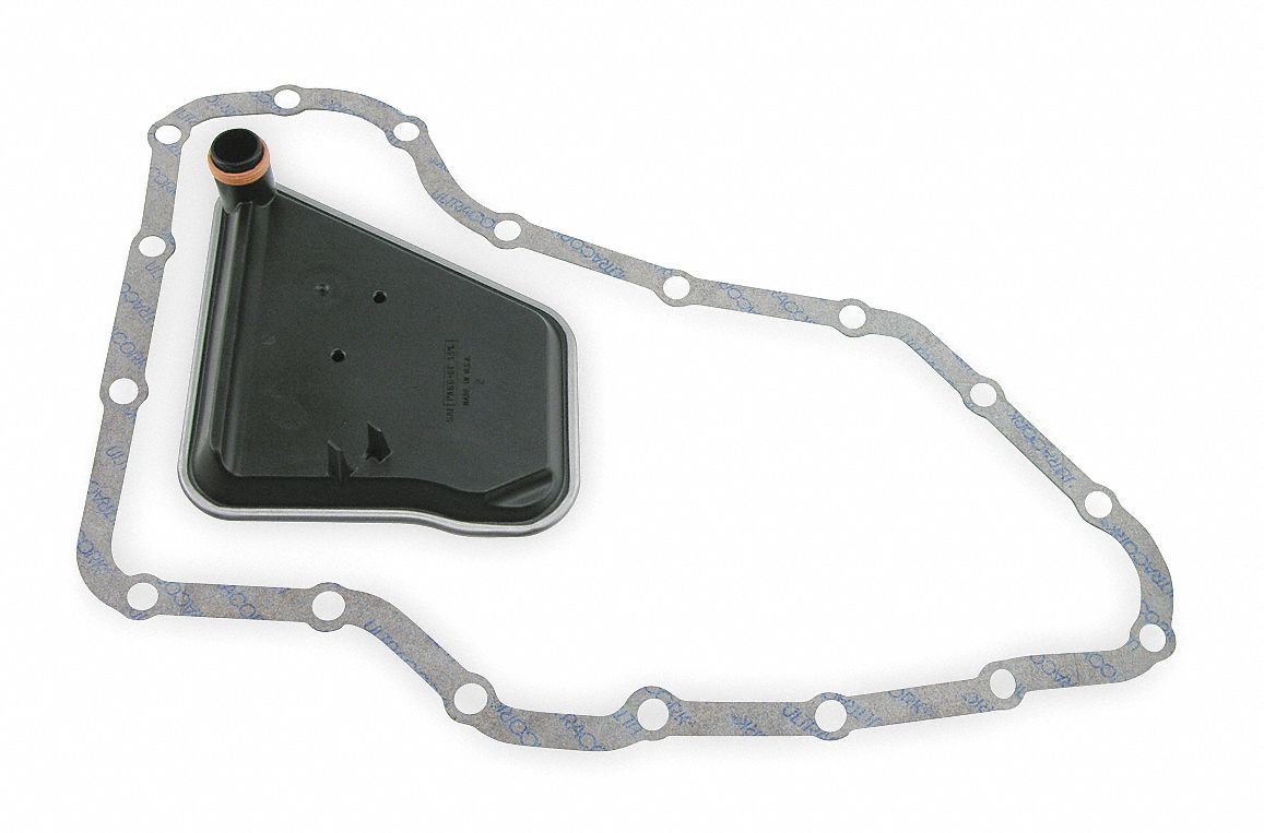 Transmission Fluid Filter: Pan Gasket, 7 1/16 in Overall Ht, 7 3/8 in Overall Lg