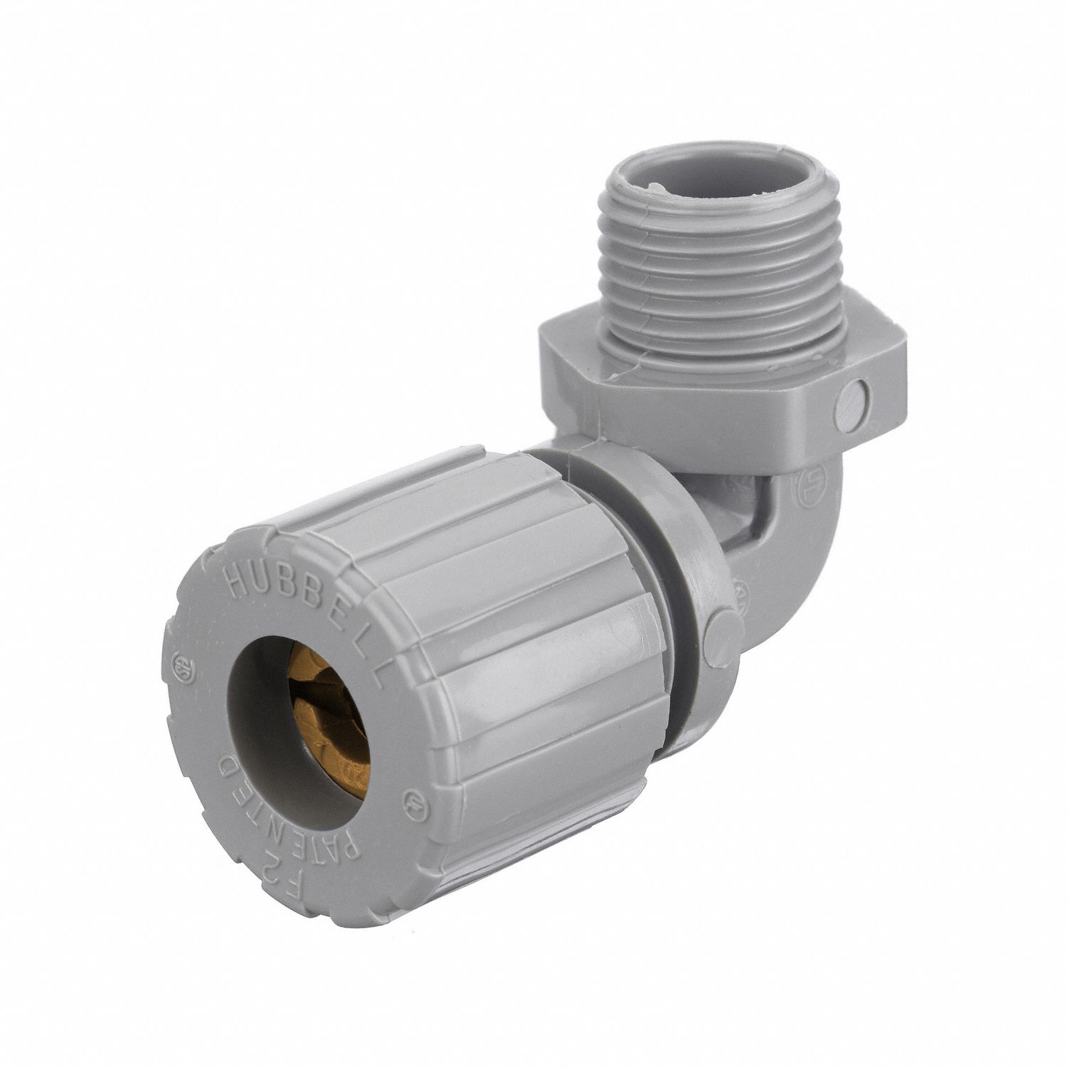 CONNECTEUR CORDON ÉTANCHE LIQUIDES, NYLON,1/2 PO MNPT, 0,13 À 0,19 PO, GRIS