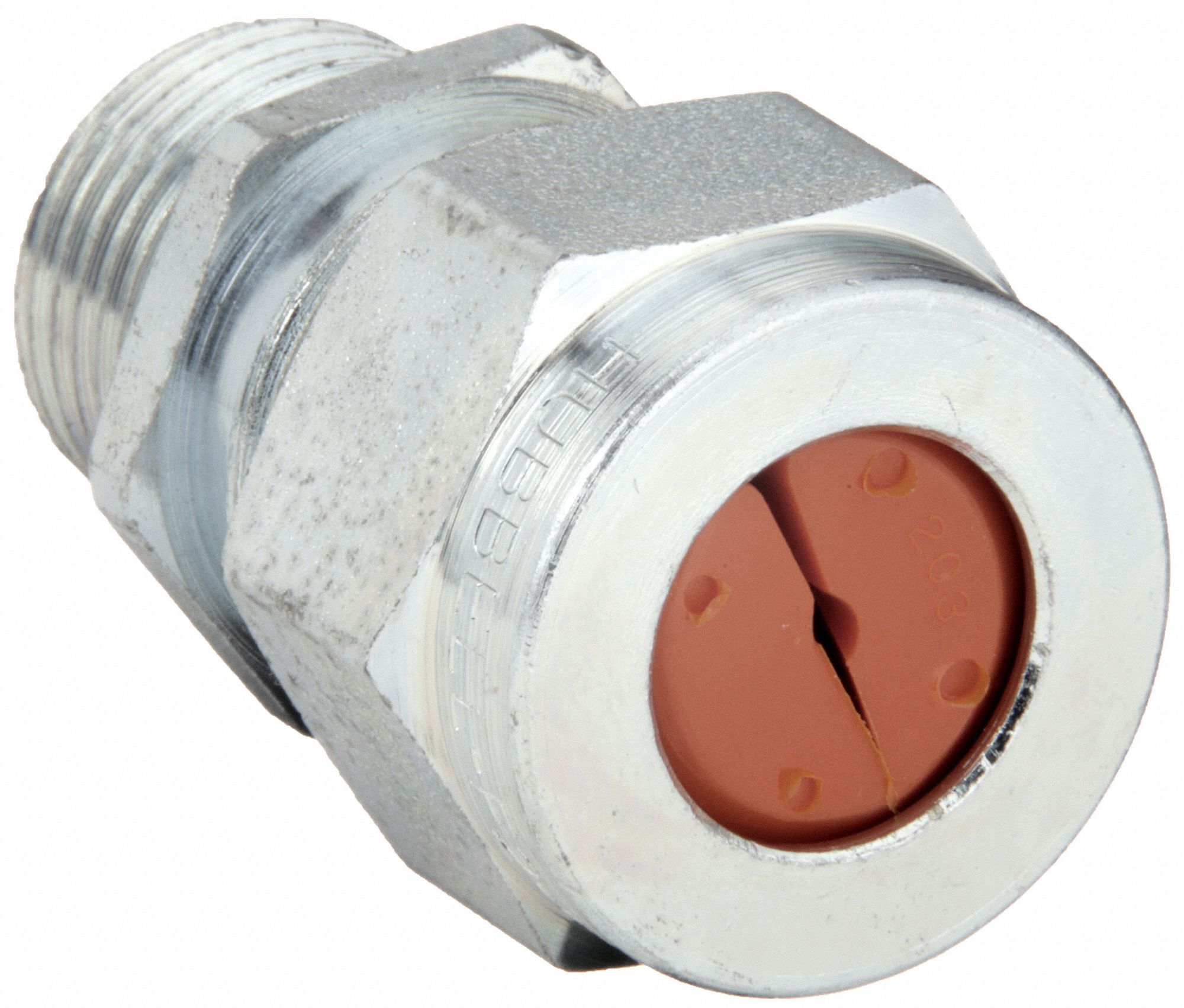 LIQUID TIGHT CORD CONNECTOR, STEEL, ½ IN MNPT, 0.13 IN TO 0.19 IN, SILVER