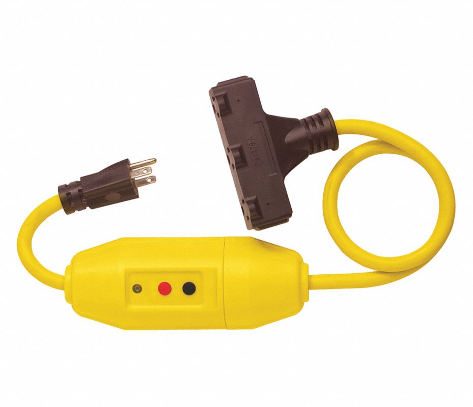 POWER FIRST Cable de Línea GFCI con Triple Salida, Clasificación de