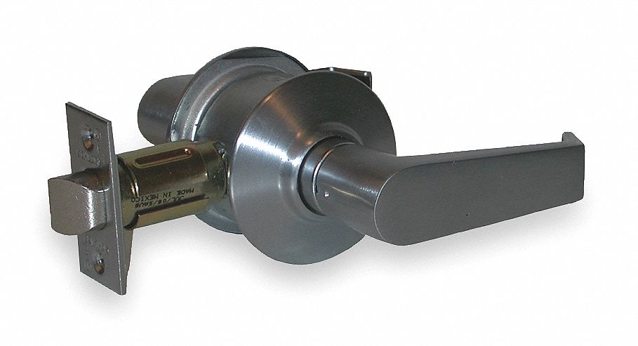 Door Lockset: Passage Lever Locksets, Chrome, ADA Compliant