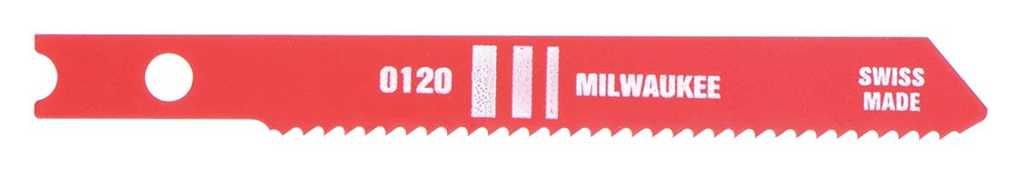 Jigsaw Blade: 18, 2 3/4 in Blade Lg, High Speed Steel, High Speed Steel, U Shank, 5 PK