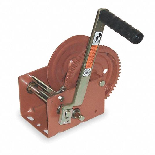 DUTTONLAINSON 7 1/2 in Ratcheting Hand Winch with 3200 lb 1st Layer