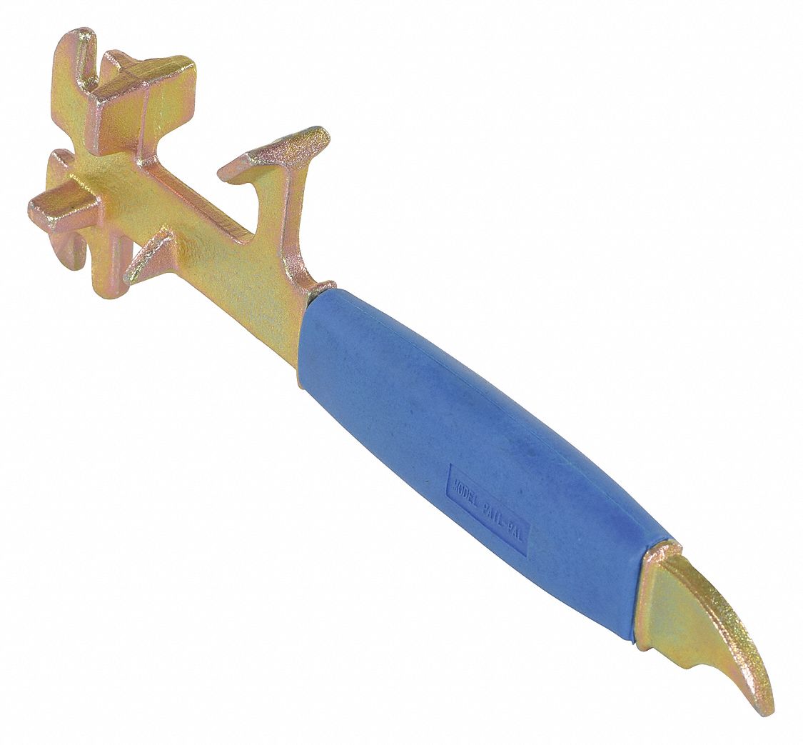 GRAINGER APPROVED Drum Bung Wrench, Alloy Steel, Natural, Cushion Grip