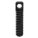 SPRING ANCHOR, #6-32 THREAD, 0.138 IN DIA, ⅝ IN OVERALL L, STATIONARY, STEEL, BLACK OXIDE